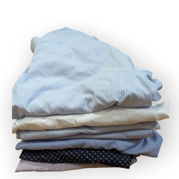 Men's Button Down Shirt Lot XL 17 18 set of 7 +2 - Picture 2 of 6